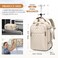 GOLF QUALITY Rolling Backpack for WomenTravel Laptop Backpack with Wheels Roller Wheeled Backpack Underseat Carry On Luggage for Travel Business TripFit 17InchApricot