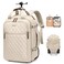 GOLF QUALITY Rolling Backpack for WomenTravel Laptop Backpack with Wheels Roller Wheeled Backpack Underseat Carry On Luggage for Travel Business TripFit 17InchApricot