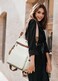 Shrrie Vegan Leather Laptop Backpack for Women 156 inch Work Backpack Fashion Travel Backpack Purse for Travel College Work