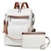 Shrrie Vegan Leather Laptop Backpack for Women 156 inch Work Backpack Fashion Travel Backpack Purse for Travel College Work