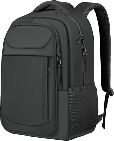 JARWAM Travel Laptop Backpack 17 Inch Durable Professional Travel Backpack for Men Women Airline Approved Big Large Business Work College Computer Backpack Black