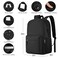 ZUBOND Unisex Black Backpack for School Travel Lightweight Laptop Backpack Fits 156 Inch Notebook Water Bottle Pocket Ideal for Teens College Students Adults