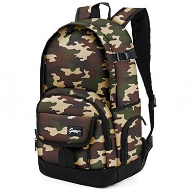 rickyh style School Backpack Travel Bag for Men Women Lightweight College Back Pack with Laptop Compartmen