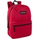 Trail maker Classic 17 inch Backpacks with Adjustable Padded Straps School Backpacks for Girls Boys Red