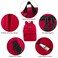 Trail maker Classic 17 inch Backpacks with Adjustable Padded Straps School Backpacks for Girls Boys Red