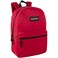 Trail maker Classic 17 inch Backpacks with Adjustable Padded Straps School Backpacks for Girls Boys Red
