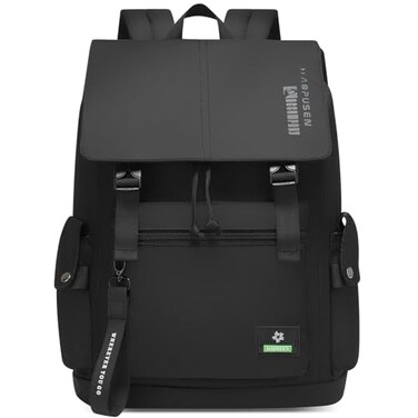 SUN EIGHT 35L Lightweight Water Resistant Casual Backpack for Men Women Durable Daypack with 173 Inch Laptop Compartment Ideal for Travel Hiking WorkBlack