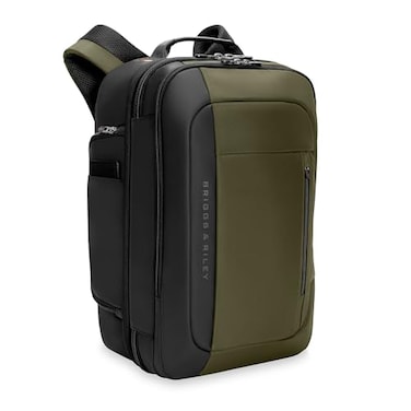 BriggsRiley Briggs Riley Medium Convertible Backpack Duffle Bag Carry On for Men Women Use for Travel Gym or Work Overnight Weekend Luggage Shoulder Strap Laptop Compartment ZDX Collection Hunter