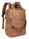 SYTRAH Leather Laptop Backpack 156 Inch Womens Laptop Bag 3 IN 1 Computer Bag Handbag with Colorful Shoulder Bag Strap for Work Travel College Mocha Brown