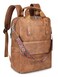 SYTRAH Leather Laptop Backpack 156 Inch Womens Laptop Bag 3 IN 1 Computer Bag Handbag with Colorful Shoulder Bag Strap for Work Travel College Mocha Brown