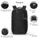 Targus 1516 Work EcoSmart Backpack Detachable Tech Organizer Lockable Zippers Recycled Materials 23L Capacity Water Bottle Pocket AntiTheft Design TBB657GL
