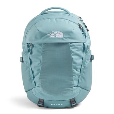 The North Face Womens Recon Everyday Laptop Backpack Commuter Travel Bag 18 Laptop Sleeve WaterRepellent Blue Eclipse Light HeatherBlue Eclipse One Size