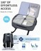 ECOHUB Carry On Travel Backpack Expandable Airlines Personal Item Bag 18x14x8 Water Resistant 17 inch Laptop Backpack Flight Approved 12 Pockets 30L Work Backpacks with Wet Pocket Cable Slot Grey