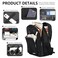 LIECDRO Black Backpack for Men School Backpack for Boys Teens156 inch Laptop Back Pack with Reinforced Straps Backpacks for School Business Work College Travel College Book Bag Bookbag