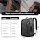 Sirmaeed Carry on Backpack for 110 Days Trips Extra Large 40L50L Travel Backpack TSA Approved Expandable Laptop Bagpack Water Resistant Bag Compatible with 173 inch Laptops Black