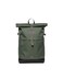 Sandqvist Mens Icon Medium Rolltop Backpack Dawn Green With Dark Brown One Size