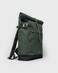 Sandqvist Mens Icon Medium Rolltop Backpack Dawn Green With Dark Brown One Size