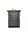 Sandqvist Mens Icon Medium Rolltop Backpack Dawn Green With Dark Brown One Size