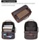 LANNSYNE Vegetable Tanned Leather Backpack for men Expandable Leather Backpack Fits 156 Laptop Tote Shoulder Travel Bag Rucksack