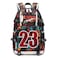 Txiujou Basketball Player 23 Student School Bag Laptop Backpack UltraLight Travel Bag For Men And Women Red2