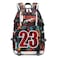 Txiujou Basketball Player 23 Student School Bag Laptop Backpack UltraLight Travel Bag For Men And Women Red2