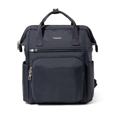 Baggallini Securtex AntiTheft Windsor Backpack for Travel Work College RFID Locking Zipper Up to 16 Laptop