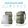FUTURE AESTHEICS Travel backpack Carryon Travel Backpack For Women Men Flight Approved Business Weekender Overnight Waterproof Daypack Green
