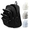 weradar Black School Backpack For Women Men Lightweight Casual Daypack College Backpack Aesthetic Students Bookbag Backpack With Lots Of PocketsCute High School Bag For Boys Girls