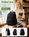 weradar Black School Backpack For Women Men Lightweight Casual Daypack College Backpack Aesthetic Students Bookbag Backpack With Lots Of PocketsCute High School Bag For Boys Girls