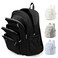 weradar Black School Backpack For Women Men Lightweight Casual Daypack College Backpack Aesthetic Students Bookbag Backpack With Lots Of PocketsCute High School Bag For Boys Girls