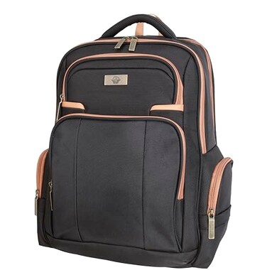 Dockers Harbor Durable Polyester Classic Laptop Travel Backpack Black