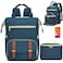 aocrin Lunch Backpack 156 Inch Laptop Backpack with USB Port Stylish Nurse Teacher and Work Bag with Insulated Cooler Lunch Box for Women Blue
