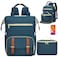 aocrin Lunch Backpack 156 Inch Laptop Backpack with USB Port Stylish Nurse Teacher and Work Bag with Insulated Cooler Lunch Box for Women Blue