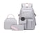 Wadirum Fashion School Backpack Set for Girl Roomy Women Laptop Backpack Grey
