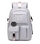 Wadirum Fashion School Backpack Set for Girl Roomy Women Laptop Backpack Grey