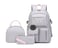 Wadirum Fashion School Backpack Set for Girl Roomy Women Laptop Backpack Grey