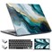 TWOLSKOO for MacBook Air 15 inch Case 2026 2025 2024 2023 Release M5 A3448 M4 A3241 M3 A3114 M2 A2941 Plastic Hard Shell Screen Protector Keyboard Cover Type C Adapter Graphite Marble