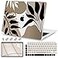 Teryeefi Compatible with 2020 MacBook Air 13 inch Case 2021 2019 Model M1 A2337 A2179 A1932 Clear Hard Shell Case Keyboard Cover Screen Protector for Mac Air 13 with Touch ID Tropical Leaves