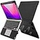 TT TYTX TYTX Compatible with MacBook Air 136 Inch CasePU Leather MacBook Air Case for Model M4 A3240 M3 A3113 M2 A2681 2022 2023 2024 2025 Retina Display Touch ID with Vents and Stand Function Black