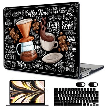 MEEgoodo Case for M5M4M3M2 MacBook Air 136 inch Case 2026 2025 2024 2022 Fit Model A3449A3240A3113A2681 Laptop Hard Shell Compatible with MacBook Air 13 inch Coffee