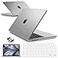 IBENZER Compatible with MacBook Air 13 inch Case M5 2026 M4 2025 M3 M2 20242022 A3449 A3240 A3113 A2681HardShellCaseKeyboardCover ScreenFilm TypeC for Mac air 136 Clear KKCL2TC