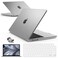 IBENZER Compatible with MacBook Air 13 inch Case M5 2026 M4 2025 M3 M2 20242022 A3449 A3240 A3113 A2681HardShellCaseKeyboardCover ScreenFilm TypeC for Mac air 136 Clear KKCL2TC