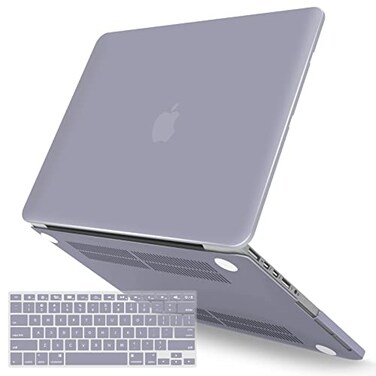 IBENZER Compatible with MacBook Pro 13 Inch Case 2015 2014 2013 end 2012 A1502 A1425 Hard Shell Case with Keyboard Cover for Old Version Mac Pro Retina 13 Lavender Gray R13LVGY1