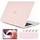DONGKE for MacBook Pro 13 inch Case 2023 2022 2021 2020 Release Model A2338 M2M1 A2289 A2251 with Touch Bar Touch ID Frosted Matte Plastic Hard Shell Case Keyboard Cover Chalk Pink