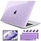 DONGKE for MacBook Air 13 inch Case 20212018 Release A2337 M1 A2179 A1932 Bling Plastic Hard Shell Case Keyboard Cover Only Compatible with MacBook Air 13 inch Retina Fits Touch ID Sparkly Purple