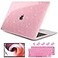 DONGKE for MacBook Air 13 inch Case 20212018 Release A2337 M1 A2179 A1932 Bling Plastic Hard Shell Case Keyboard Cover Only Compatible with MacBook Air 13 inch Retina Fits Touch ID Sparkly Pink