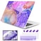 DONGKE Compatible with MacBook Air 13 inch Case 2021 2020 2019 2018 Release A2337 M1 A2179 A1932 with Retina Display Touch ID Plastic Hard Shell Keyboard Cover Fluid Art X255