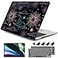DONGKE Compatible with MacBook Air 13 inch Case 2021 2020 2019 2018 Release A2337 M1 A2179 A1932 with Retina Display Touch ID Plastic Hard Shell Keyboard Cover Sun Moon