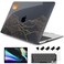 DONGKE Compatible with MacBook Air 13 inch Case 2021 2020 2019 2018 Release A2337 M1 A2179 A1932 with Retina Display Touch ID Plastic Hard Shell Keyboard Cover Abstract Mountain