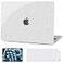 G JGOO Compatible with MacBook Air 13 inch Case 2026 20252022 M5 A3449 M4 A3240 M3 A3113 M2 A2681 Clear Glitter Plastic Hard Shell for MacBook Air 136 inch Case Keyboard CoverScreen Protector